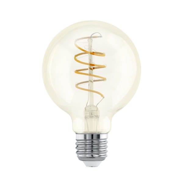 EGLO - LM-E27-LED GLOBE G80 GLAS AMBER 4W/270Lm 2200K