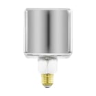 EGLO - LM-E27-LED CUBE 4W/50L BEDAMPFT SCHWARZ TRANSPARENT-DIMMBAR