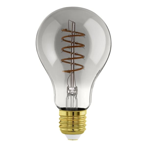 EGLO - LM-E27 LED E27 A75 4W/100LM 2000K GLAS BEDAMPFT SCHWARZ TRANSPARENT - DIMMBAR