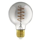 EGLO - LM-E27 LED E27 G80 4W/100LM 2000K GLAS BEDAMPFT SCHWARZ TRANSPARENT-DIMMBAR