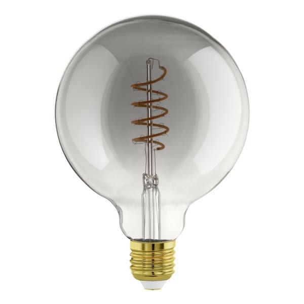 EGLO - LM-E27 LED E27 G125 4W/100LM 2000K GLAS BEDAMPFT SCHWARZ TRANSPARENT-DIMMBAR