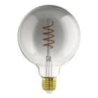 EGLO - LM-E27 LED E27 G125 4W/100LM 2000K GLAS BEDAMPFT SCHWARZ TRANSPARENT-DIMMBAR