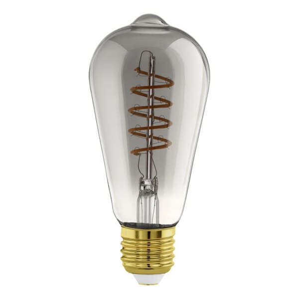EGLO - LM-E27 LED E27 ST64 4W/100LM 2000K GLAS BEDAMPFT SCHWARZ TRANSPARENT-DIMMBAR