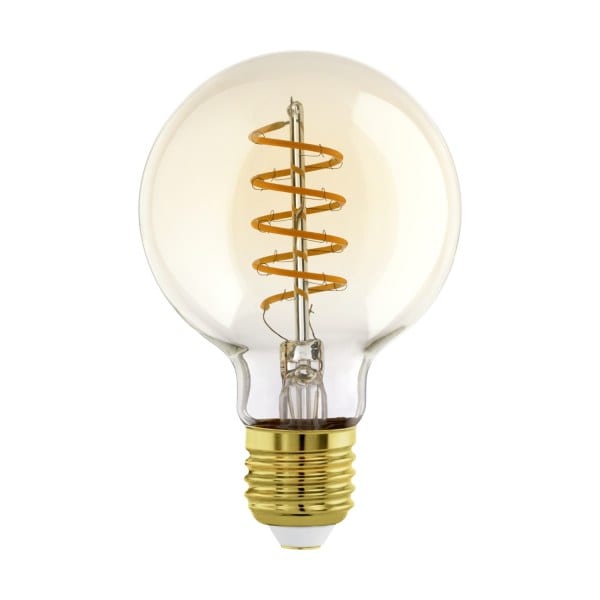 EGLO - LM-E27 LED GLOBE G80 4W/245LM 2000K GLAS AMBER - DIMMBAR