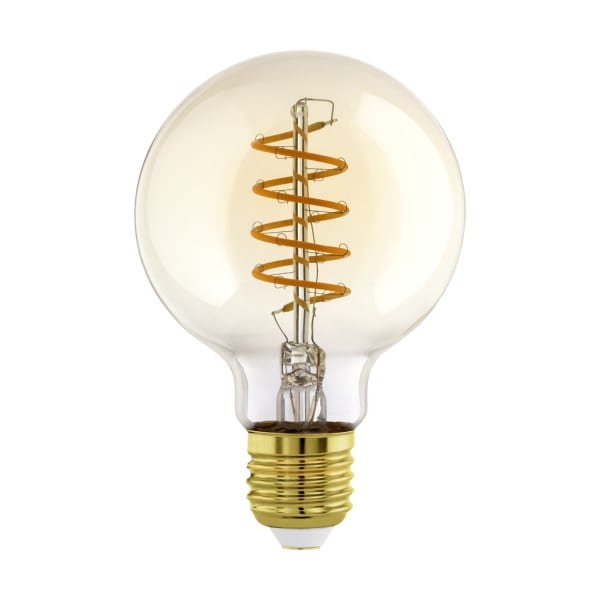 EGLO - LM-E27 LED GLOBE G95 4W/245LM 2000K GLAS AMBER - DIMMBAR