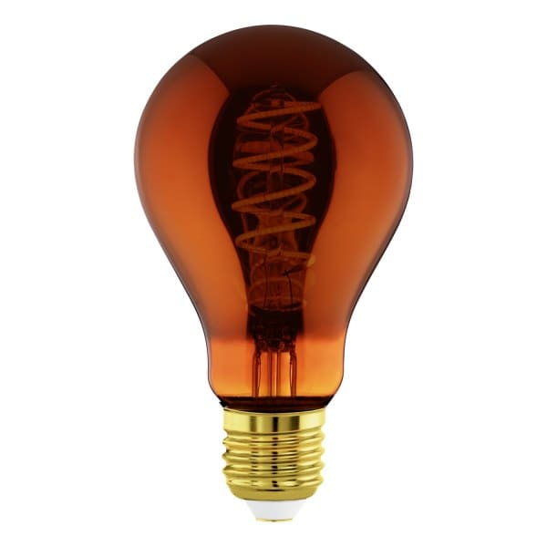 EGLO - LM-E27 LED E27 A75 4W/30LM 2000K GLAS BEDAMPFT KUPFERFARBEN-DIMMBAR