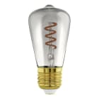 EGLO - LM-E27-LED ST48 4W/100LM 2000K GLAS BEDAMPFT SCHWARZ TRANSPARENT-DIMMBAR
