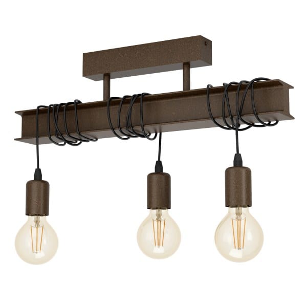 EGLO - DL/3 E27 BRAUN-ANTIK/SCHWARZ 'TOWNSHEND 4'