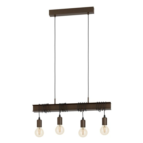 EGLO - HL/4 BRAUN-ANTIK/SCHWARZ 'TOWNSHEND 4'