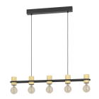 EGLO - HL/5 E27 SCHWARZ/HOLZ 'CHIEVELEY'