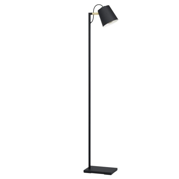 EGLO - STL/1 E27 SCHWARZ/HOLZ 'LACEY'