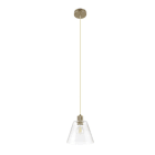 EGLO - HÄNGELEUCHTE E27 1 FLAMMIG 40W GOLD KLAR 'COPLEY'
