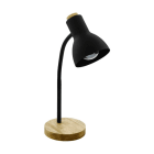 EGLO - TL/1 E27 SCHWARZ/HOLZ 'VERADAL'