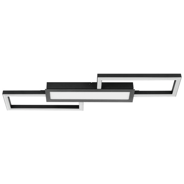 EGLO - LED DECKENLEUCHTE SCHWARZ WEISS 40W 'MONIROTE'
