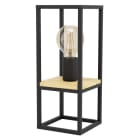 EGLO - TISCHLEUCHTE E27 40W 1 FLAMMIG SCHWARZ BRAUN MIT WIPPSCHALTER 'LIBERTAD'