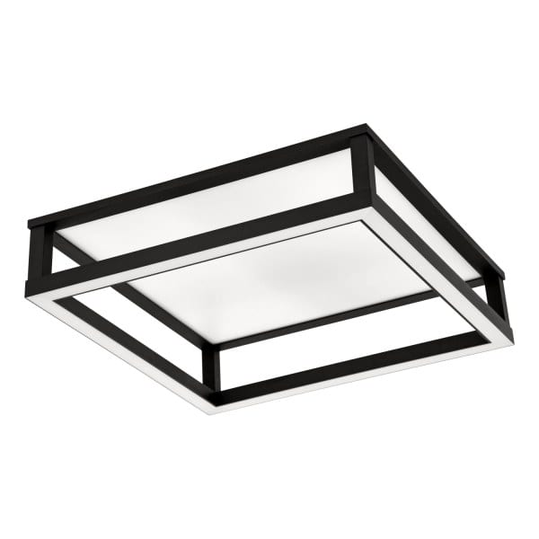 EGLO - LED DECKENLEUCHTE 22W TUNABLE WHITE SCHWARZ WEISS 'MACELLARA'
