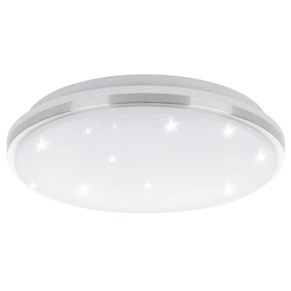 EGLO - LED-DL Ø340 WS/NICKEL-M/KRISTALLEFFEKT