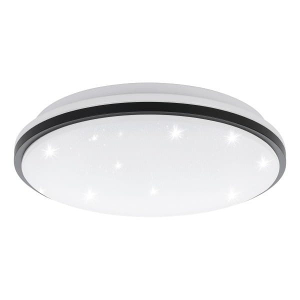 EGLO - LED-DL Ø340 WS/SCHWARZ/KRISTALLEFFEKT