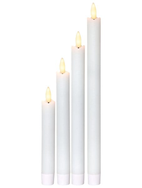 EGLO - SET 4XLED-KERZE WEISS VERSCH.GRÖSSEN