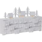 EGLO - LED-ADVENTSKALENDER/4 WEISS 'YULETIDE'