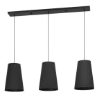 EGLO - Pendelleuchte/3 E27 SCHWARZ 'PETROSA'