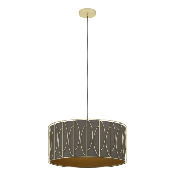 EGLO - Pendelleuchte/1 E27 GOLD/CAPPUCCINO-MS 'COROJAL'