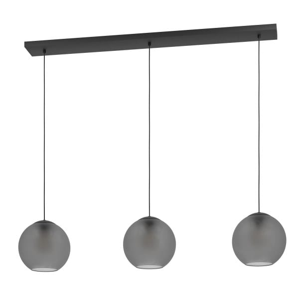 EGLO - Pendelleuchte/3 E27 L-1255 SCHWARZ/GRAU 'ARANGONA'