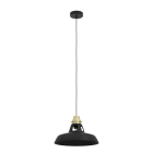 EGLO - Pendelleuchte/1 E27 SCHWARZ/GOLD 'ESPINARDO'