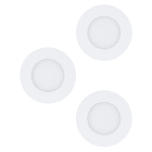EGLO - SET 3XEINBAUSPOT Ø85 WEISS 3000K 'FUEVA