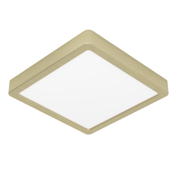EGLO - LED-AUFBAULEUCHTE 210X210 MESSING-GEB. 16W-1800LM/3000K 'FUEVA 5'
