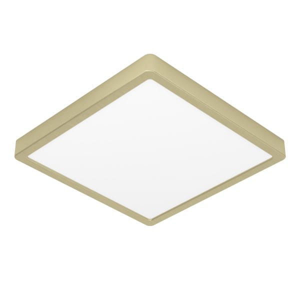 EGLO - LED-AUFBAULEUCHTE  285X285 MESSING-GEB. 21W-2200LM/3000K 'FUEVA 5'