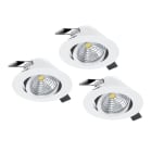 EGLO - SET 3XLED-EINBAUSPOT WS 4000K BEWEGLICH DIMMBAR