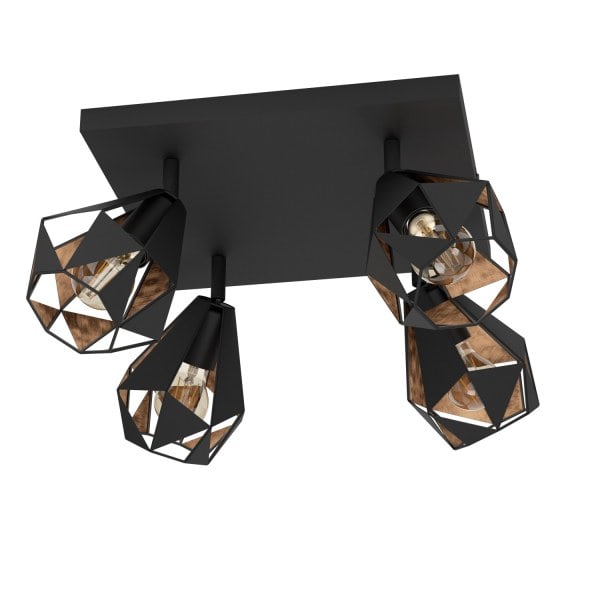 EGLO - QUADRAT/4 E27 SW/KUPFER-ANTIK 'CARTON 7'