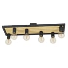 EGLO - DL/6 E27 SCHWARZ/HOLZ 'CONSETT'