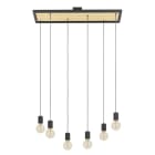 EGLO - HL/6 E27 SCHWARZ/HOLZ 'CONSETT'