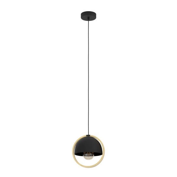 EGLO - HL/1 E27 SCHWARZ/HOLZ 'CALLOW'