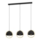 EGLO - HL/3 E27 SCHWARZ/HOLZ 'CALLOW'