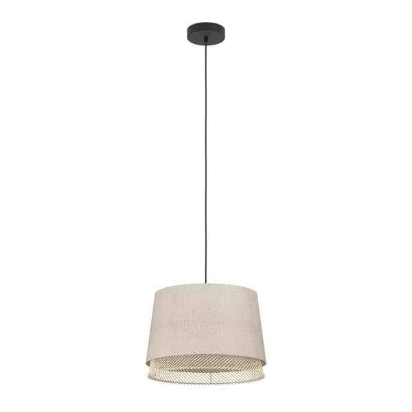 EGLO - HL/1 E27 SCHWARZ NATUR BRAUN 'TABLEY'