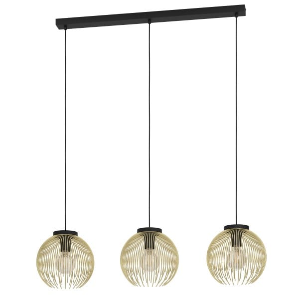EGLO - HL/3 E27 SCHWARZ/GOLD 'VENEZUELA'