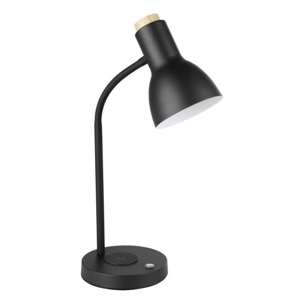 EGLO - LED-TL 6W M. QI CHARGER SCHWARZ BRAUN 'VERADAL-QI'