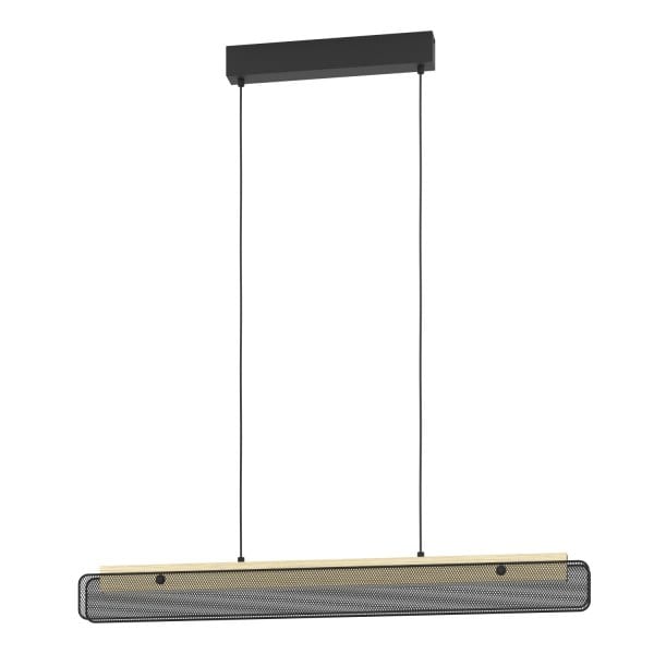 EGLO - LED-ZIG-RGB/CCT HL SCHWARZ/HOLZ 'KOKOMO-