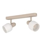 EGLO - BALKEN/2 E14 SAND/NICKEL/OPAL 'CORATO'