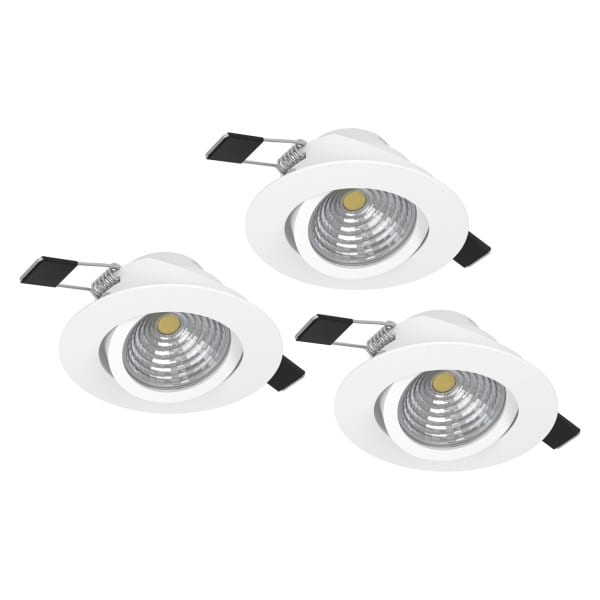 EGLO - SET 3XLED-EINBAUSP.Ø88 WS 2700K'SALICETO DIMMBAR