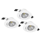 EGLO - SET 3XLED-EINBAUSP.Ø88 WS 2700K'SALICETO DIMMBAR
