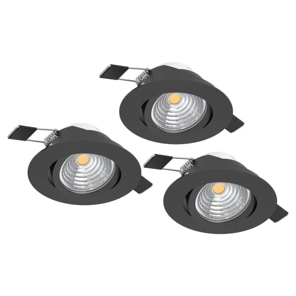 EGLO - SET 3XLED-EINBAUSP.Ø88 SW 2700K'SALICETO DIMMBAR