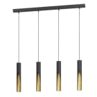 EGLO - HL/4 GU10 SCHWARZ/GOLD 'BARBOTTO'