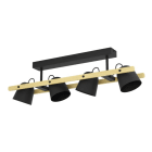 EGLO - LED-DL/4 SCHWARZ/BRAUN 'HORNWOOD-Z'