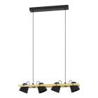 EGLO - LED-HL/4 SCHWARZ/BRAUN 'HORNWOOD-Z'