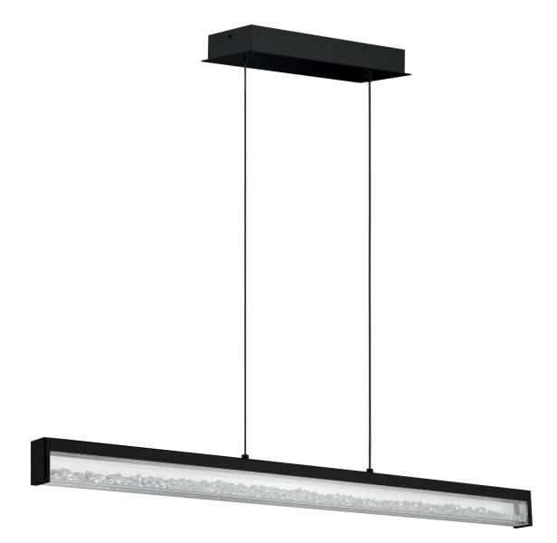 EGLO - LED-HL SCHWARZ/KLAR M.KRISTALL 'CARDITO