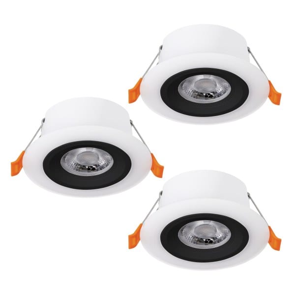 EGLO - SET 3X LED-EINBAUSPOT Ø100 SW 'CALONGE'
